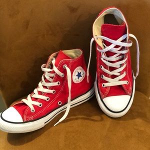 Red Hightop Converse